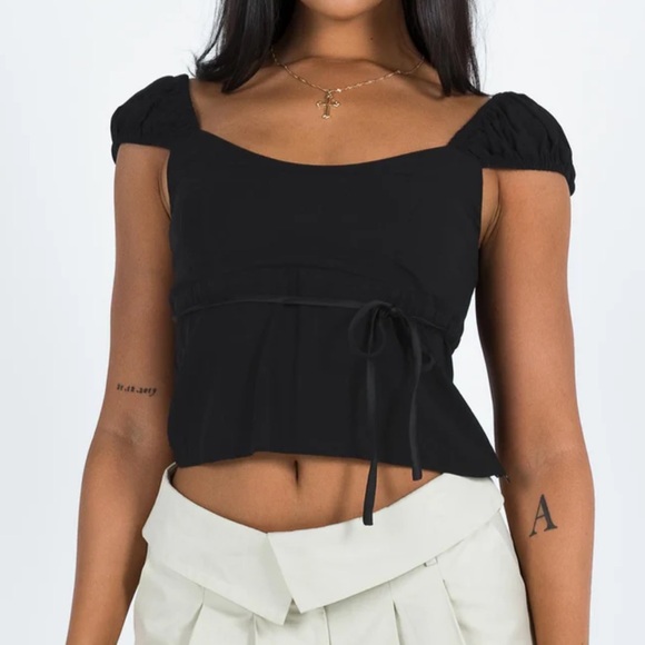 Princess Polly Tops - Princess Polly Black Top
